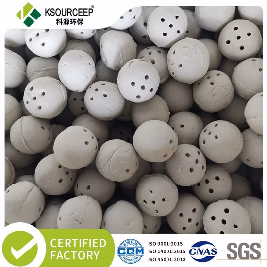 Пористый керамический шарик из оксида алюминия в качестве носителя для катализатора