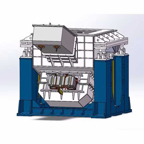 Горизонтальная кондуктивная электропечь непрерывного литья для плавления латуни и меди
